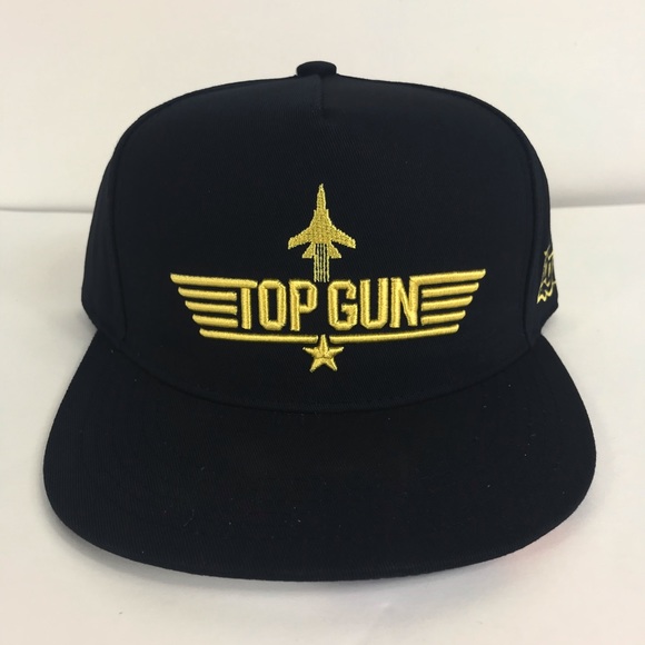 Top Gun Adult Unisex Hat cap flat Bill navy blue - Picture 2 of 12